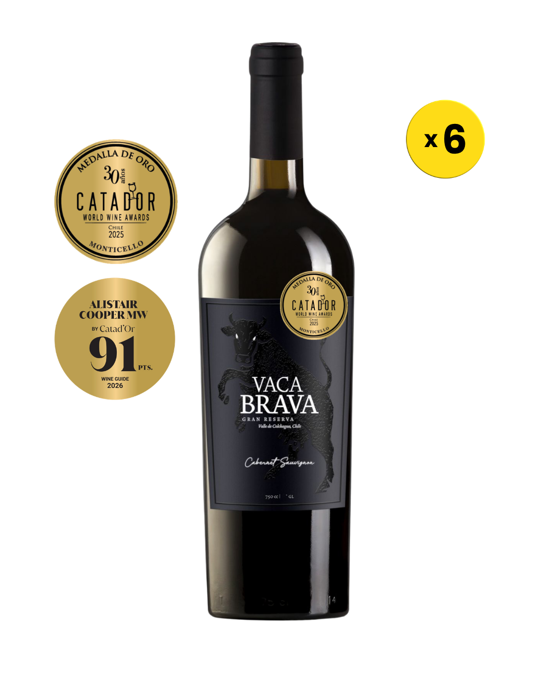 6x750cc Vaca Brava Gran Reserva Cabernet Sauvignon 1