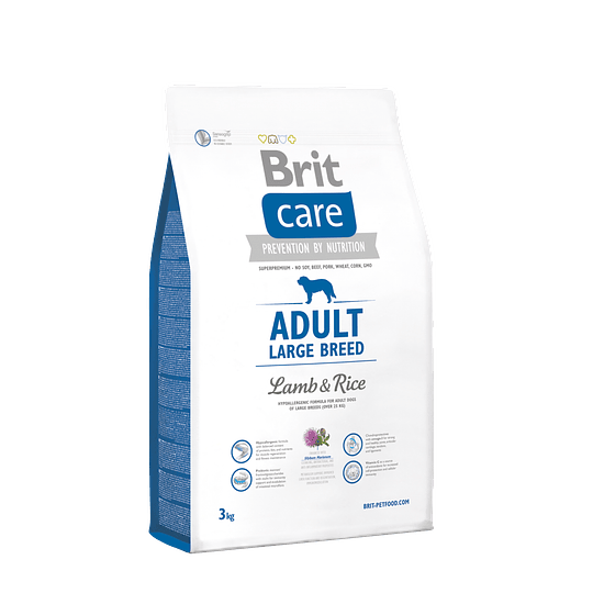 BRIT CARE ADULT LARGE BREED LAMB Y RICE 3 KG