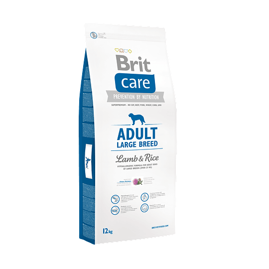 BRIT CARE ADULT LARGE BREED LAMB Y RICE 12 KG
