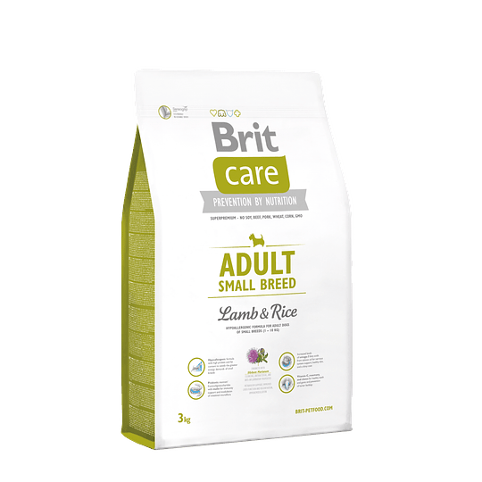 BRIT CARE ADULT SMALL BREED LAMB Y RICE 3 KG