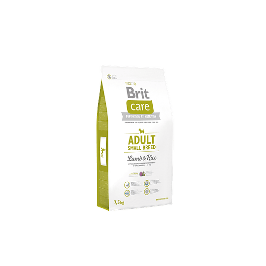 BRIT CARE ADULT SMALL BREED LAMB Y RICE 7,5 KG