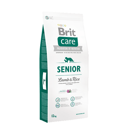 BRIT CARE SENIOR LAMB Y RICE 12 KG 