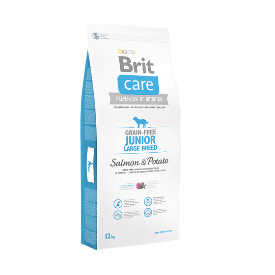 BRIT CARE GF JUNIOR LARGE B SALMON Y POTATO 12 KG