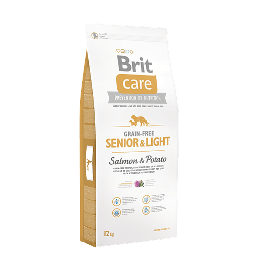 BRIT CARE GF SENIOR Y LIGHT SALMON Y POTATO 12 KG