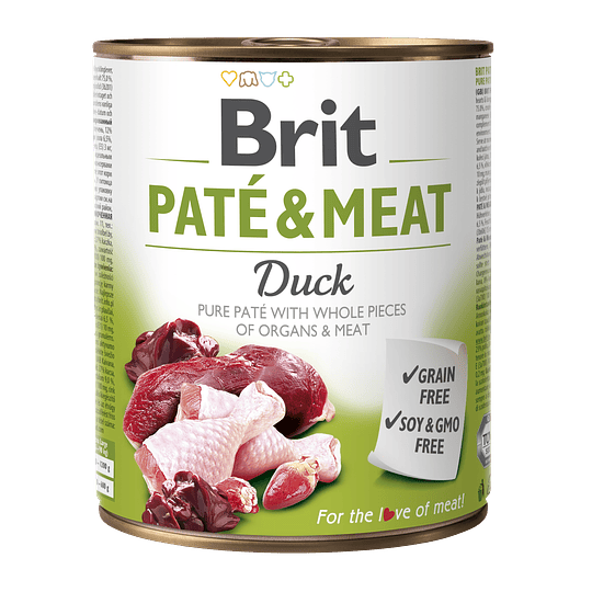 BRIT PATE Y MEAT DUCK 800 G