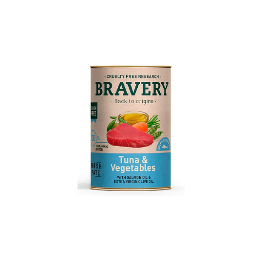 BRAVERY DOG TUNA AND VEGETABLES WET FOOD 290 GR