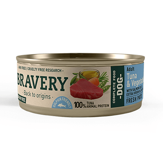 BRAVERY TUNA AND VEGETABLES DOG 80 GR