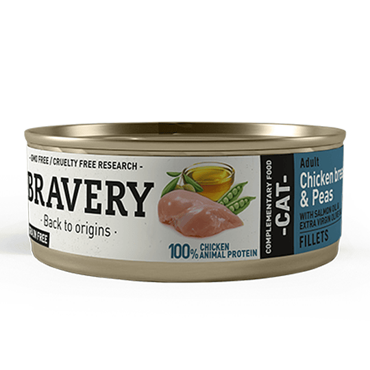 BRAVERY CHICKEN AND PEAS 70 CAT GR