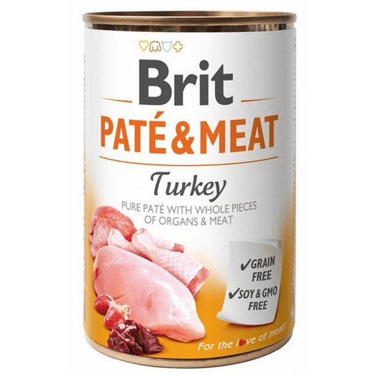 BRIT PATE Y MEAT TURKEY 800 G