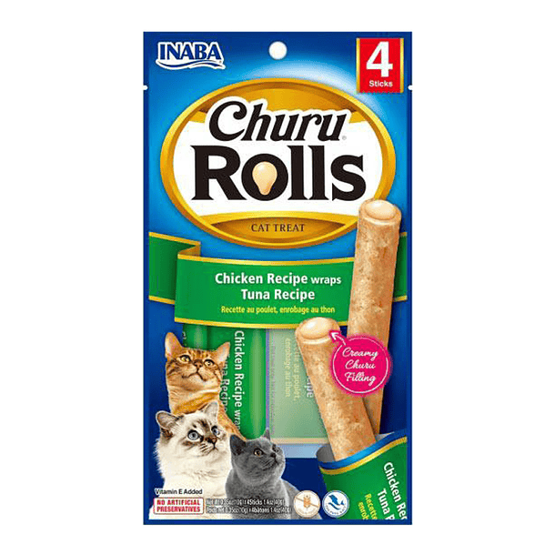 CHURU ROLLS CAT TUNA X4 