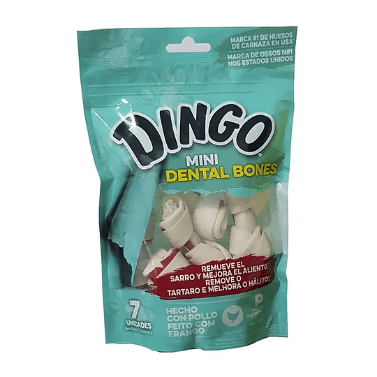 DINGO DENTAL MINI BONES, 70 GR, 7 UN