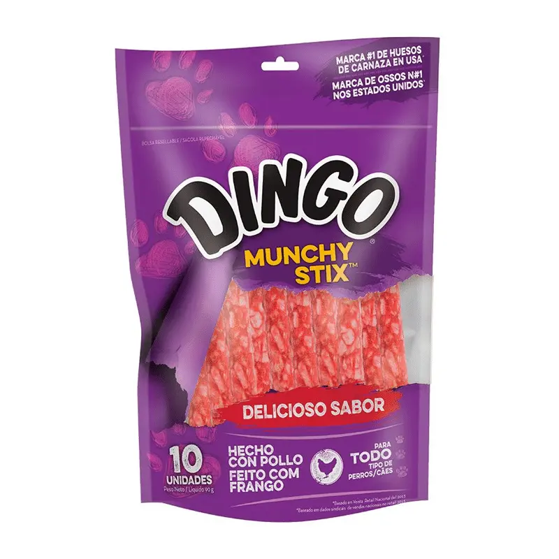 Barras de Pollo "Munchy Stix" Dingo