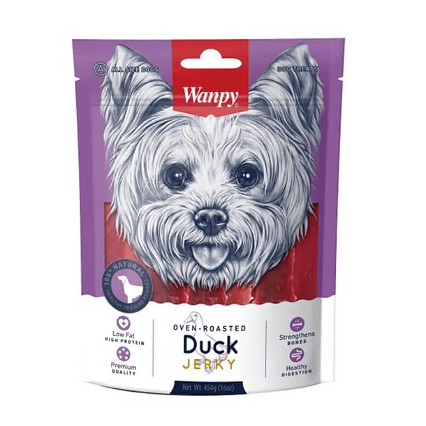 WANPY SOFT DUCK JERKY STRIPS 100 GR