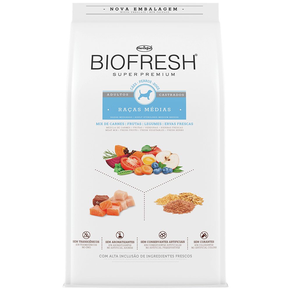 Biofresh Perro Castrado Raza Mediana 10 Kg