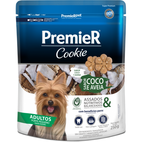 PREMIER COOKIE PERRO ADUL COCO Y AVENA 250 GR