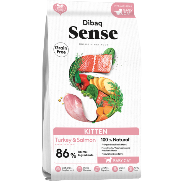 Dibaq Sense Baby Cat Pavo y Salmón 1.5KG