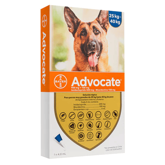 ADVOCATE PERRO 25 - 40 KG