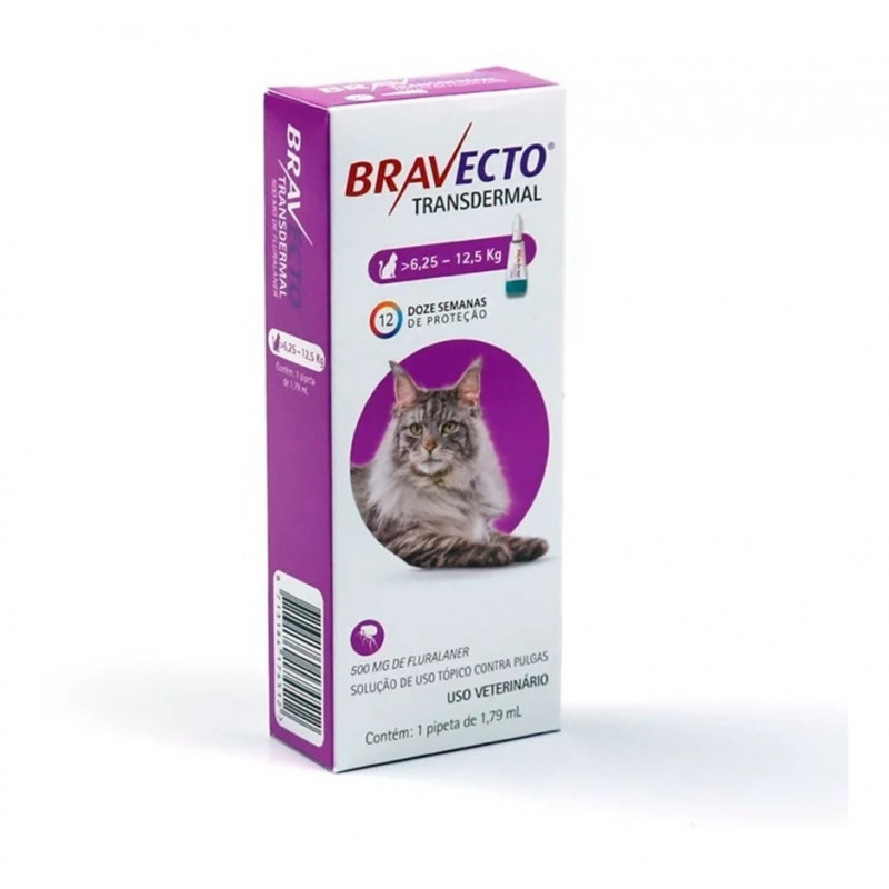 Bravecto Gato Pipeta 6.25 A 12.5 Kg