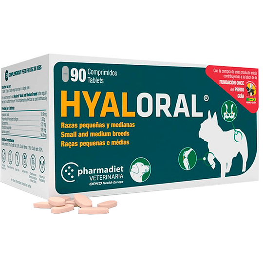 HYALORAL R PEQUEÑAS Y MED 90 COMPRIMIDAS