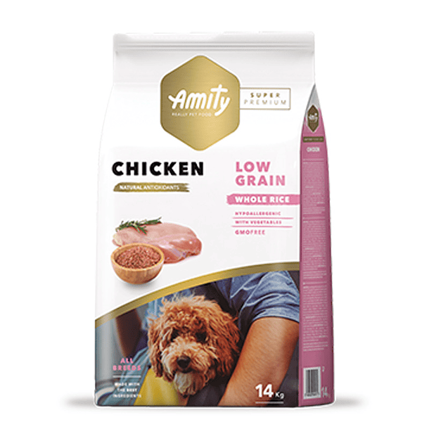 AMITY SP LOW GRAIN CHICKEN ADULT  