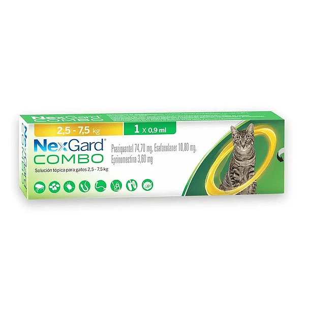 NEXGARD COMBO PIPETA GATO 2,5 KG - 7.5 KG