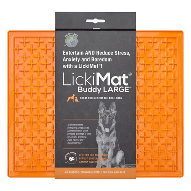 LICKIMAT BUDDY XL ORANGE FOR DOG