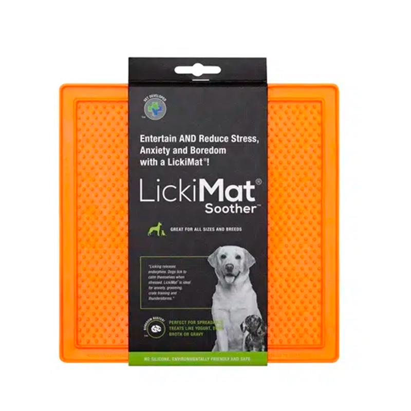 LICKIMAT SOOTHER ORANGE DOG