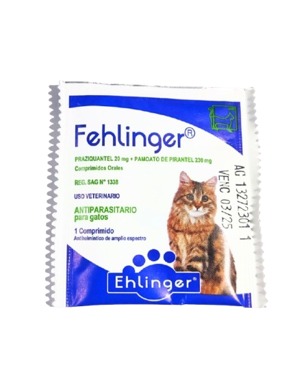 Antiparasitario Interno Fehlinger para Gatos - 1 comprimido