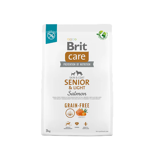 BRIT CARE GRAIN FREE SENIOR Y LIGHT SALMON Y POTATO 