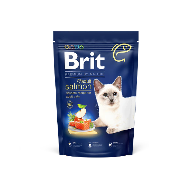 BRIT PREMIUM BY NATURE CAT ADULTO SALMON 1,5 KG