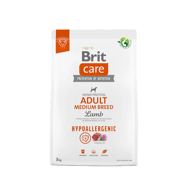 BRIT CARE DOG GRAIN FREE ADULT MEDIUM BREED LAMB 