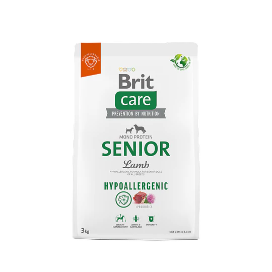 BRIT CARE DOG HYPOALLERGENIC SENIOR LAMB 3 KG