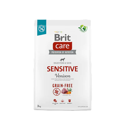 BRIT CARE DOG GRAIN FREE ADULT SENSITIVE VENISON 