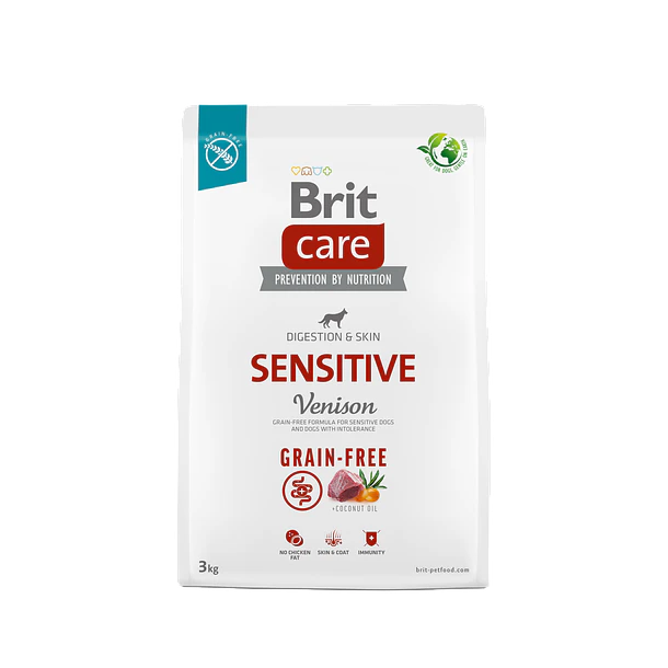 BRIT CARE DOG GRAIN FREE ADULT SENSITIVE VENISON 