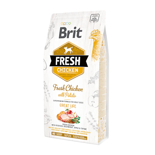 BRIT FRESH CHICKEN WITH POTATO ADULT 