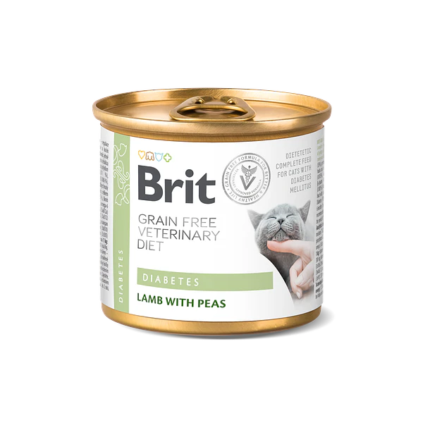 BRIT GF VD CAT CAN DIABETES 200 GRAMOS