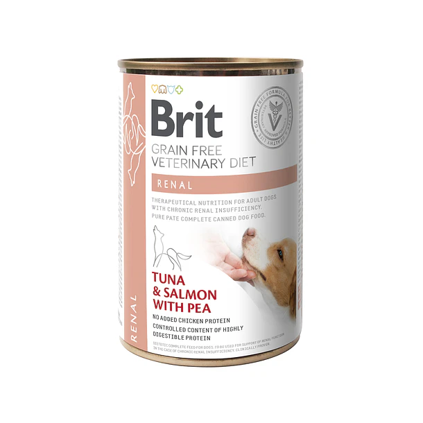 BRIT GRAIN FREE VD DOG CAN RENAL 400 G