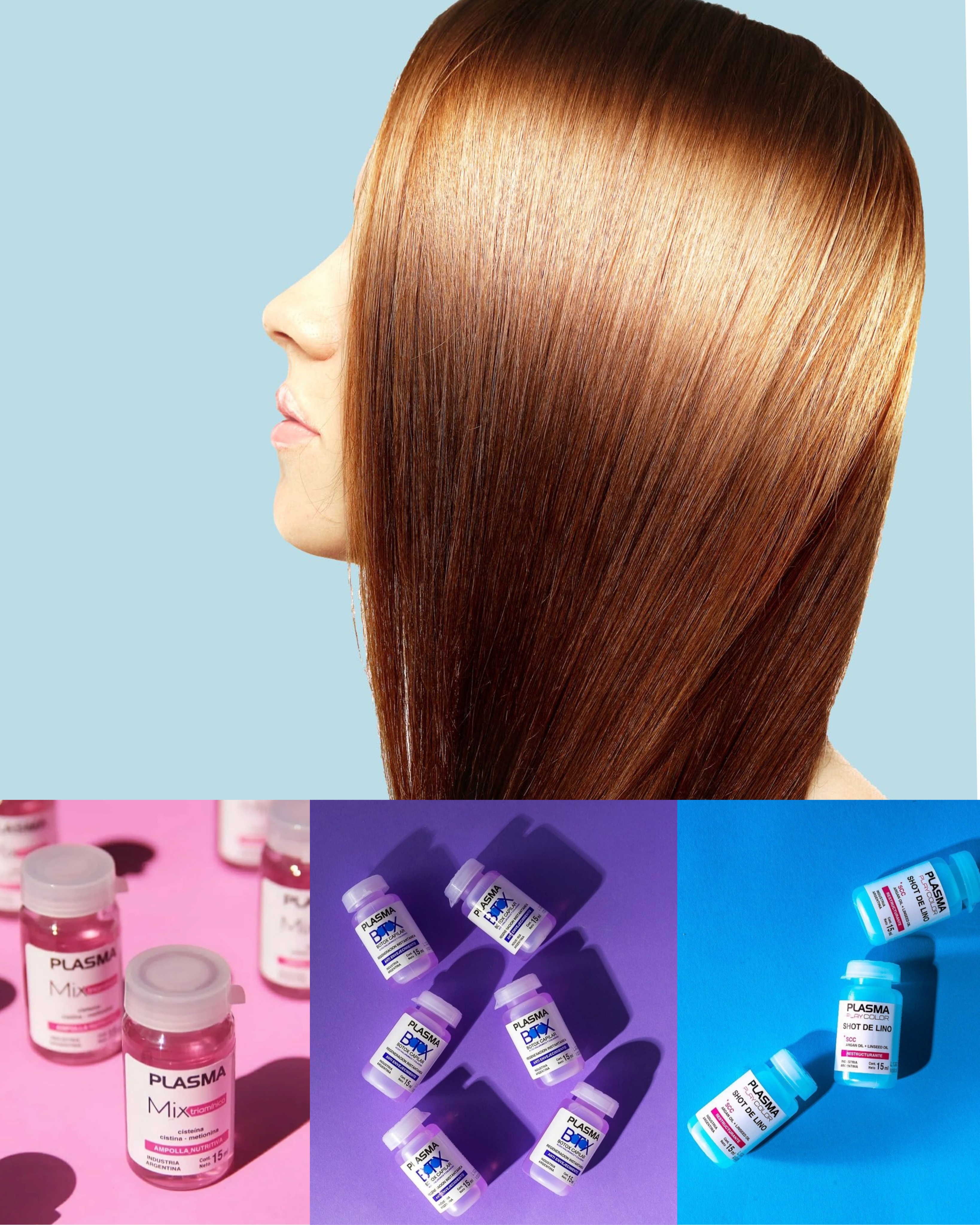 Tratamiento Capilar Plasma + Crema Nutritiva + peinado básico