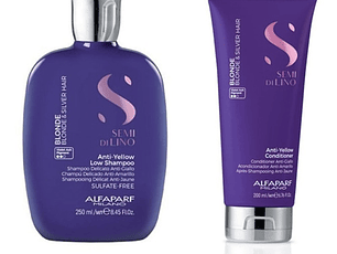 Shampoo y Acondicinador Anti Amarillo (anti yellow) Alfaparf 250 grs