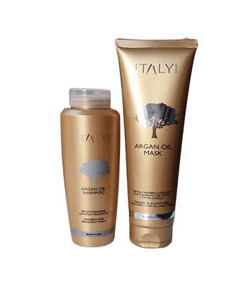 Shampoo Y Mascara Argan Italy Color 250 grs