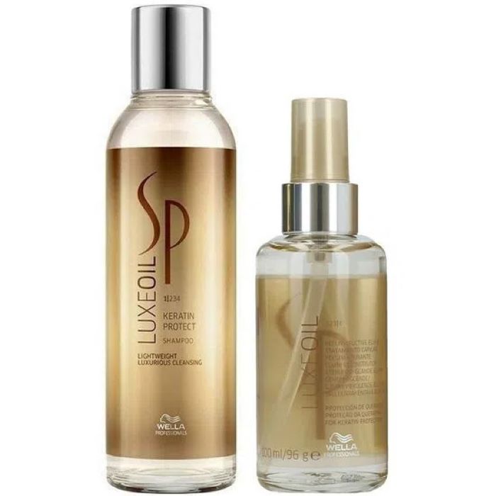 Shampoo y Aeite Serum Luxe Oil Wella