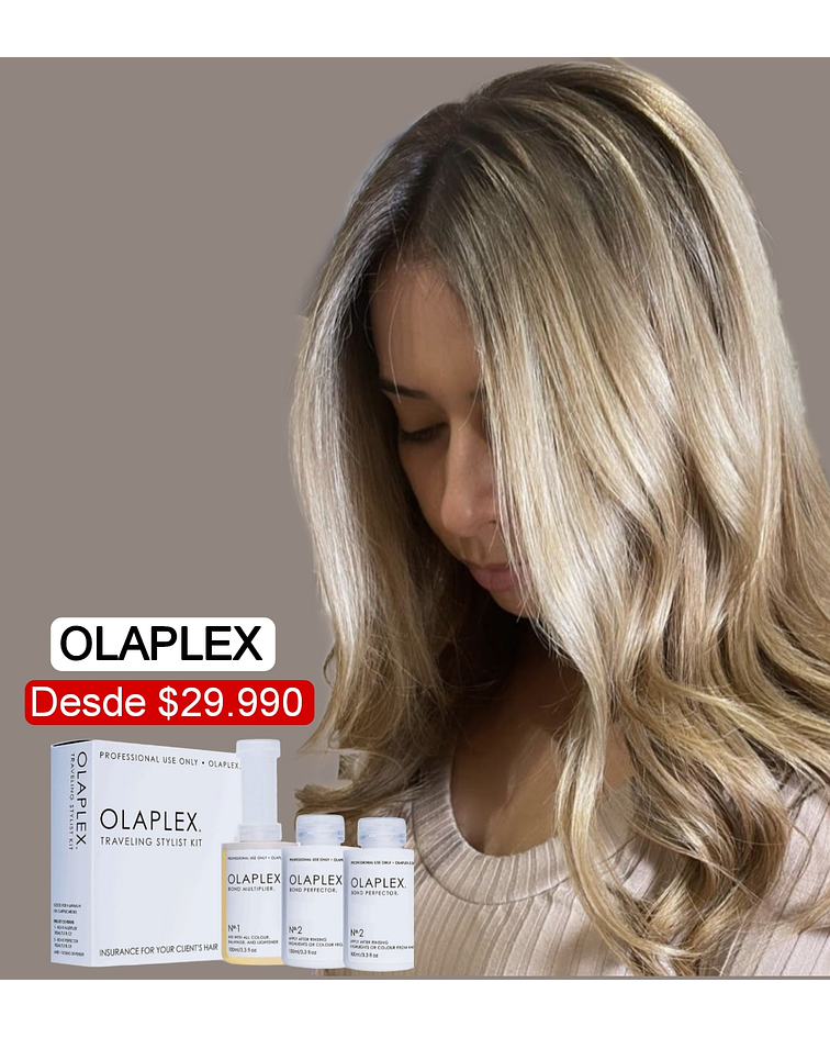 Tratamiento Olapex Paso 1 y 2 + lavado + Peinado Finalización 