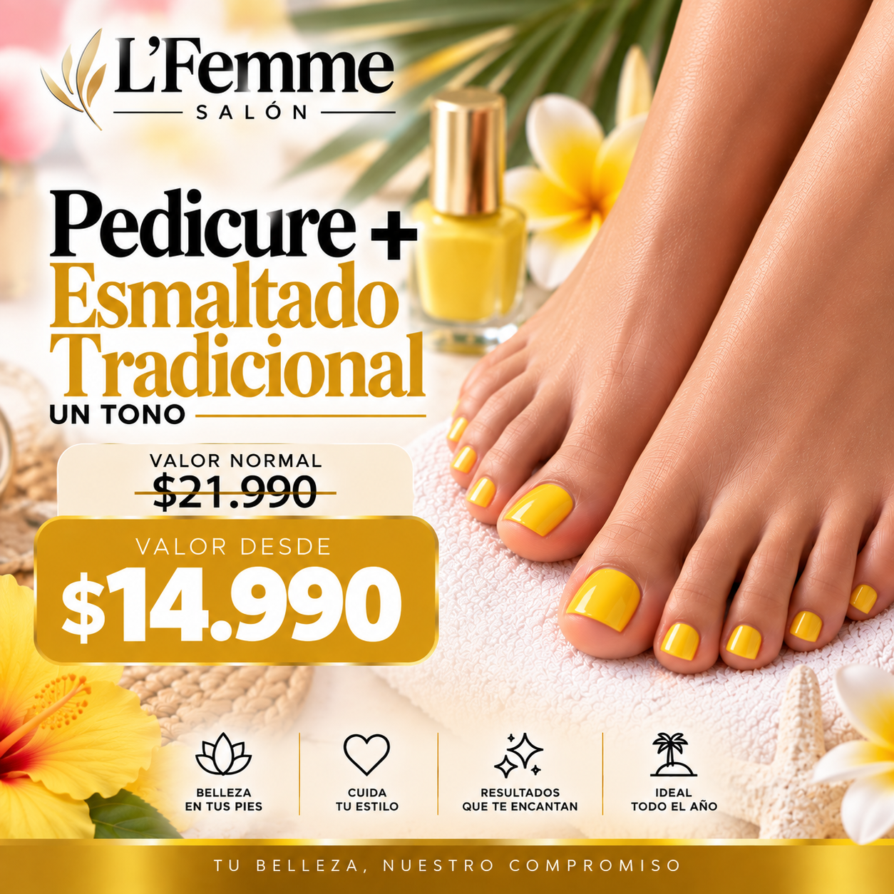 Pedicure + Esmalte Tradicional