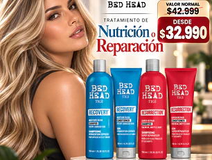 TRATAMIENTO CAPILAR DE NUTRICIÓN O REPARACIÓN TIGI BED HEAD