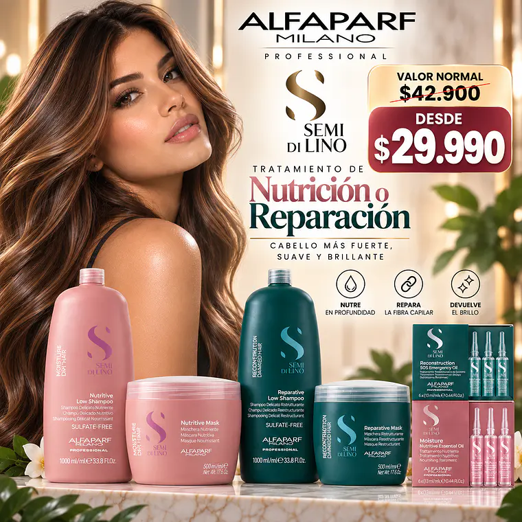 TRATAMIENTO CAPILAR  DE REPARACIÓN O NUTRICIÓN ALFAPARF  1