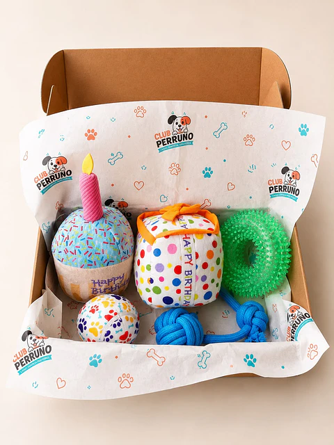 🎉 Caja Feliz Cumpleaños 🎂🐾