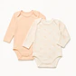 Set 2 Bodys Manga Larga 100% Algodón para Niñas - Miniatura 1