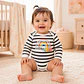 Set 4 Bodys 100% Algodón para Niñas diseño Arcoíris - Miniatura 5