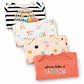 Set 4 Bodys 100% Algodón para Niñas diseño Arcoíris - Miniatura 2