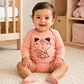 Set 5 Bodys 100% Algodón para Niñas diseño Leoncita Print - Miniatura 7